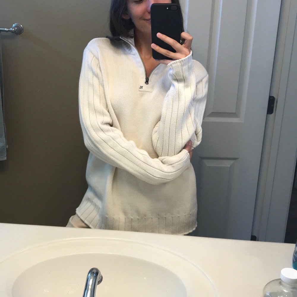 Ralph Lauren Knit Sweater with Zip in Front